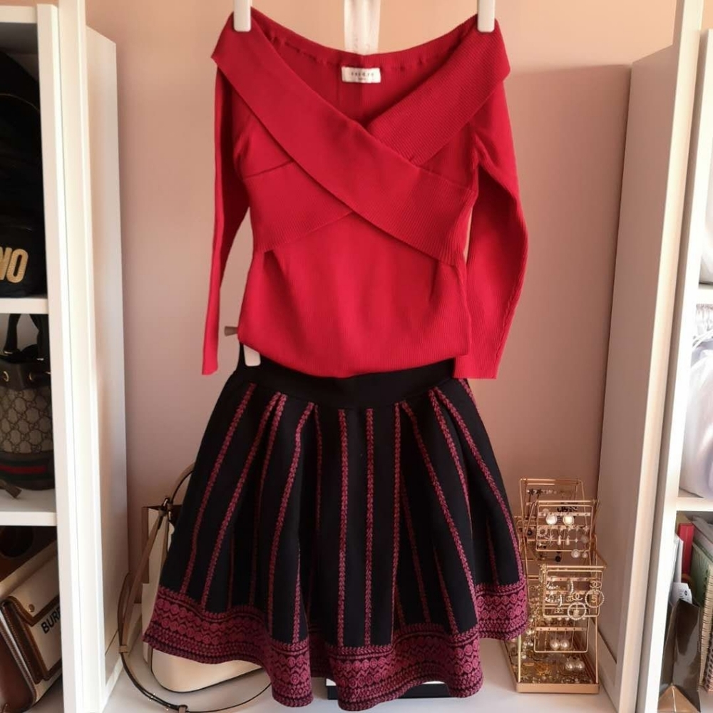 Sandro knit blouse